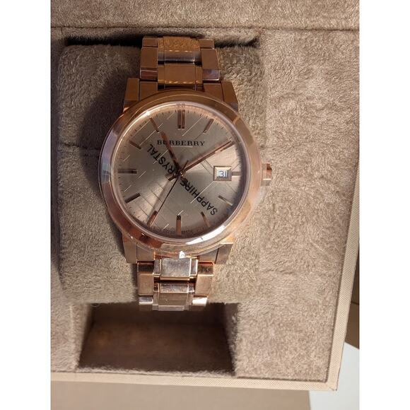 Burberry BU9233 Rose Gold Women's Watch – Sapphire Crystal – Swiss Made – NIB - Picture 6 of 10